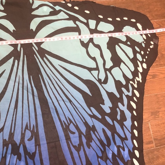 Brand New Full Length Polyester Butterfly Scarf - Picture 7 of 8